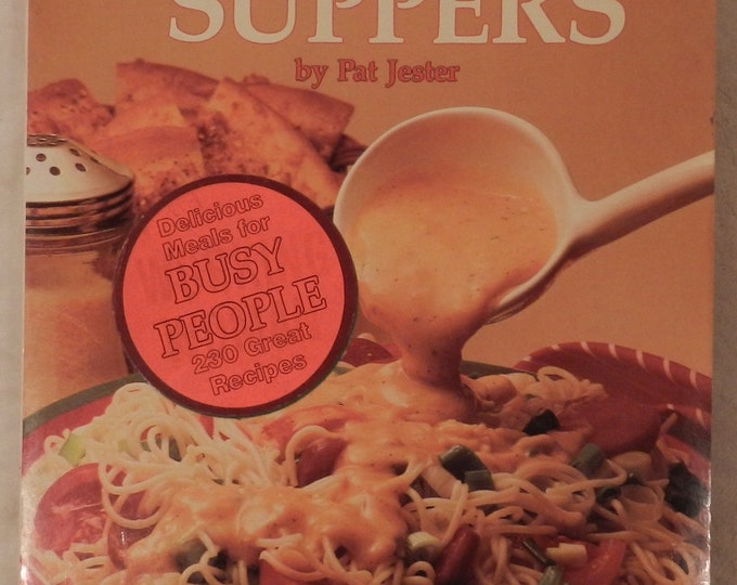 1980 Easy Suppers by Pat Jester Cook Book 1A