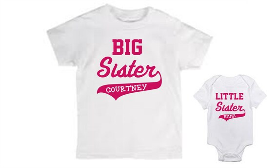 I'm the Little Sister / Big Sister Combo personalized Set