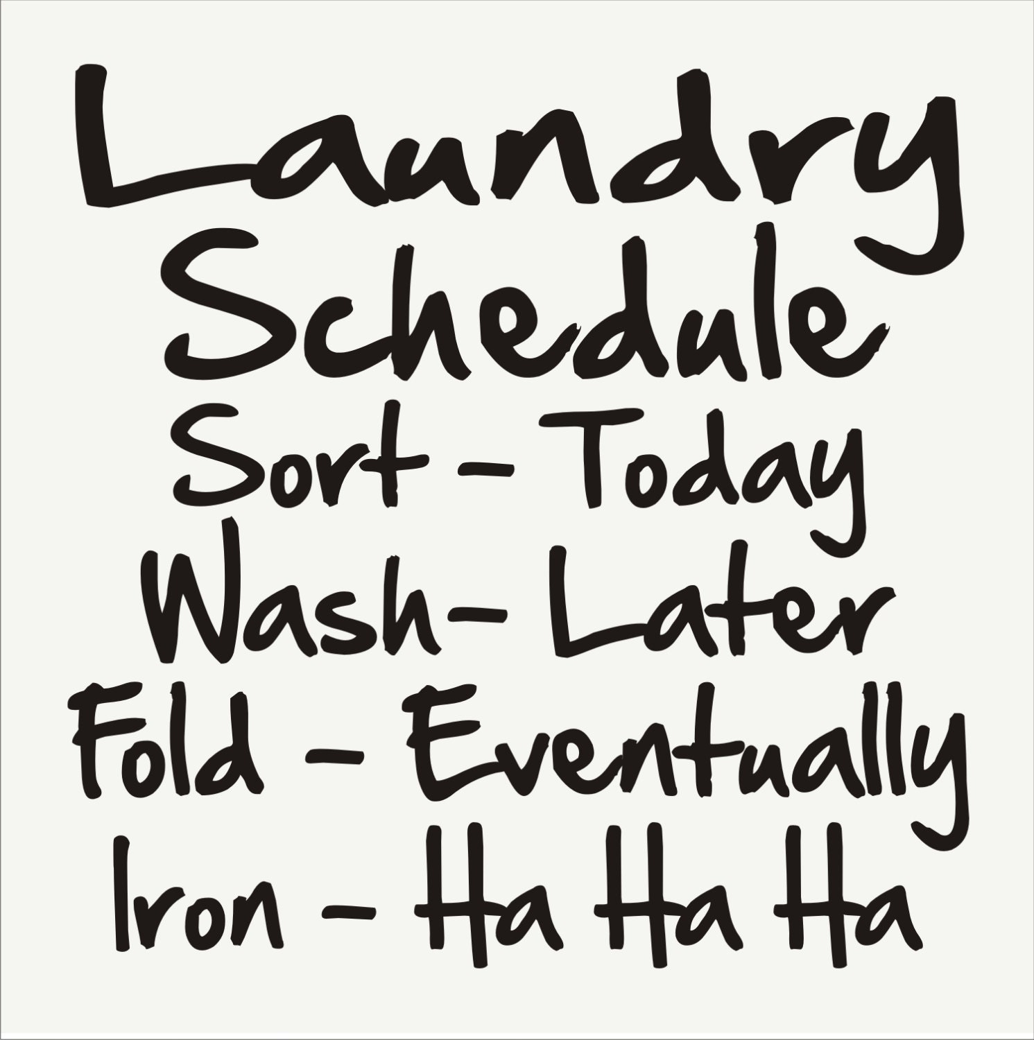 Laundry Reusable STENCIL LAUNDRY Schedule 5 Sizes Available laundry-reusable-stencil-laundry-schedule-5-sizes-available