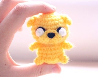 Chibi Jake amigurumi - adventure time ! as keychain or just the mini plush you can choose