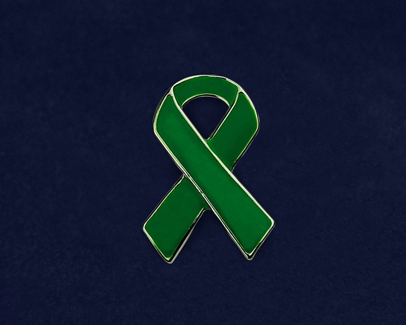 Green Ribbon Awareness Pins P2913 by FundraisingForACause