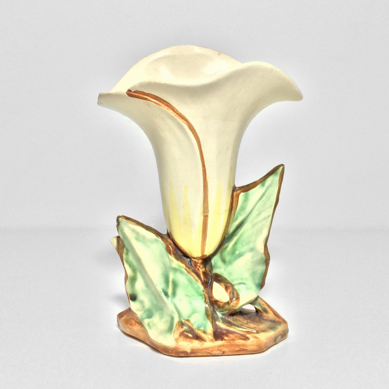 Vintage McCoy Lily Vase 8.25 High