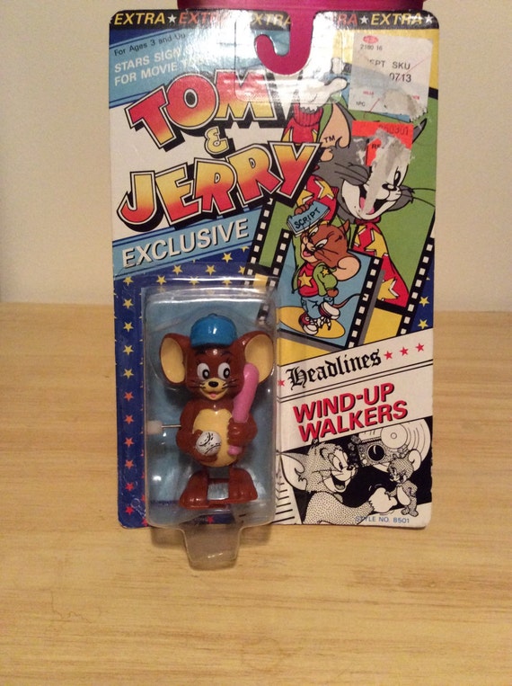 Tom and Jerry wind up toy by LLBCrafts on Etsy