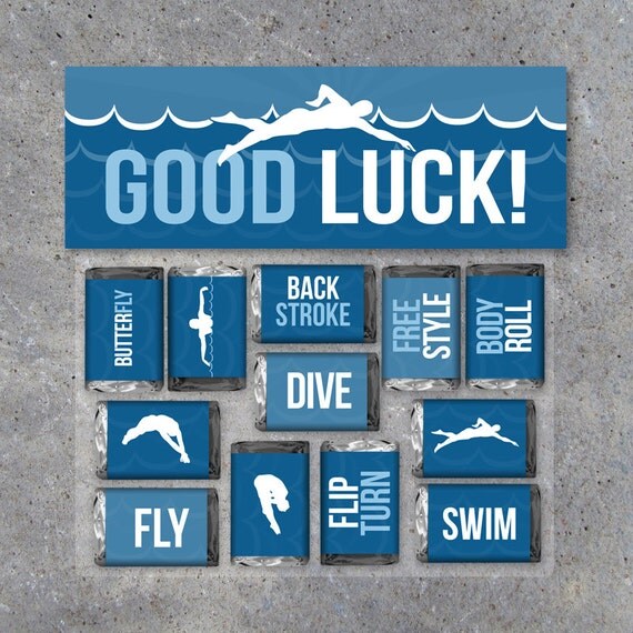 Swimming Good Luck Gift Swimming Mini by Studio120Underground