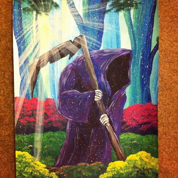 Beautiful Death Acrylic Painting