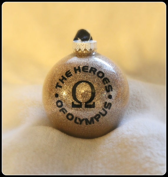 The Heroes of Olympus/Percy Jackson Inspired Glitter Christmas Ornament