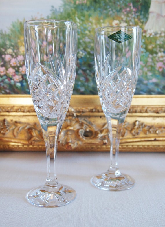vintage wedding toasting glasses
