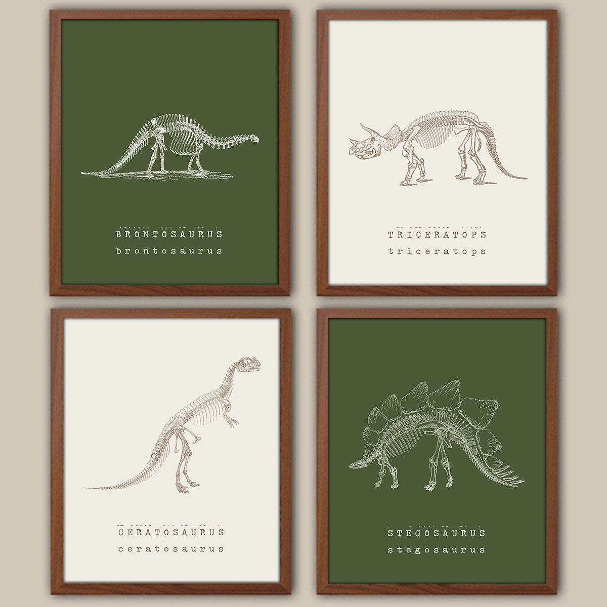 Dinosaur Wall Art Kids Dinosaur Art Baby Boy Nursery Art