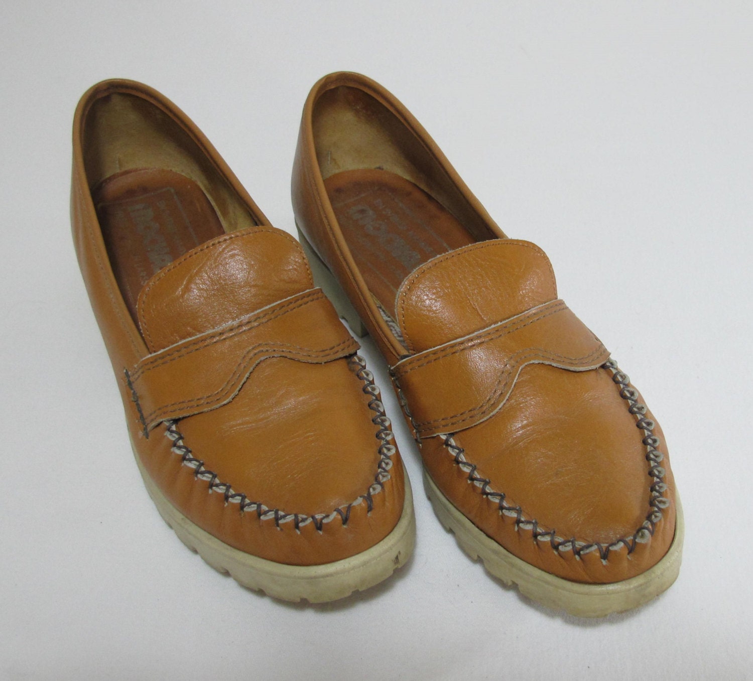 Vintage Women’s Loafers Handmade Moccasins Comfortable Shoes 1970s ...