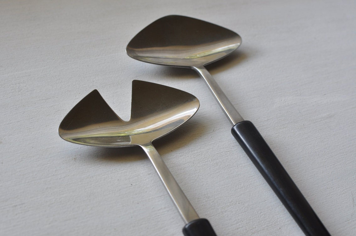 Gense swedish Stainless Tableware Salad Servers by PIERRE FORSSELL