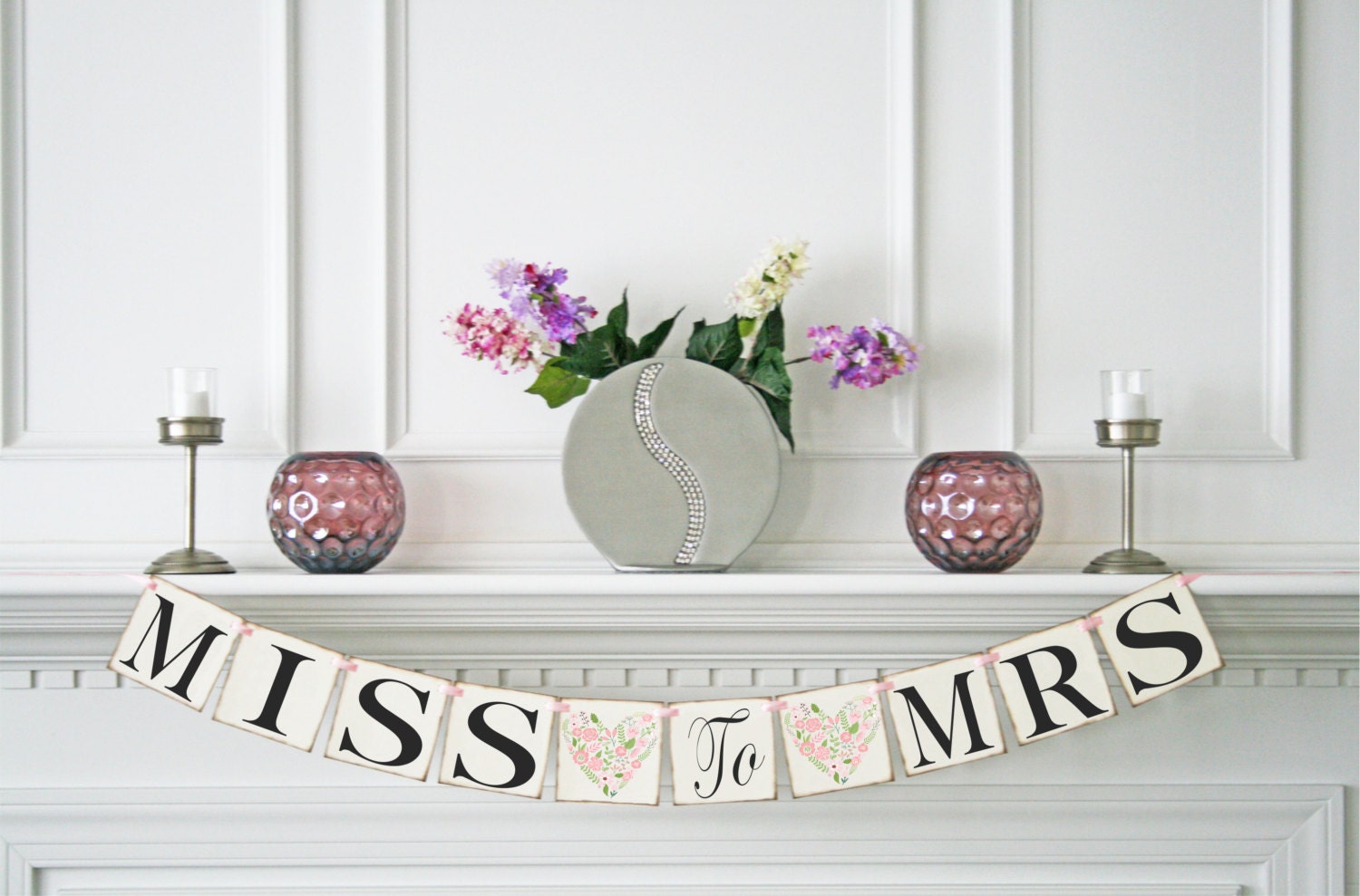 Miss To Mrs Banner Bridal Shower Banner Wedding Banner