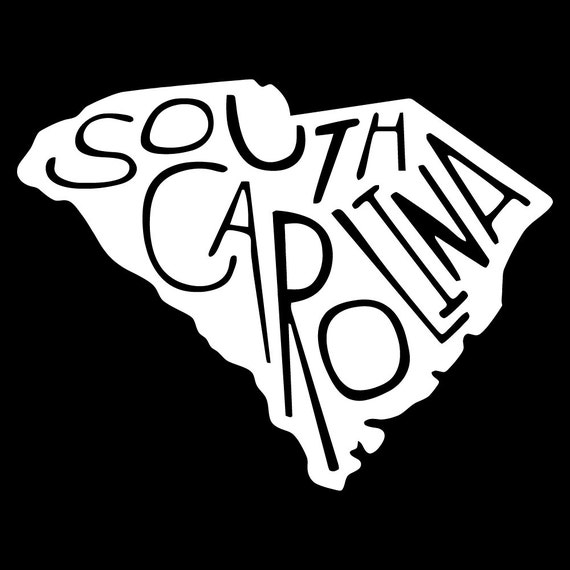 South Carolina Decal Sticker by Vaultvinylgraphics on Etsy