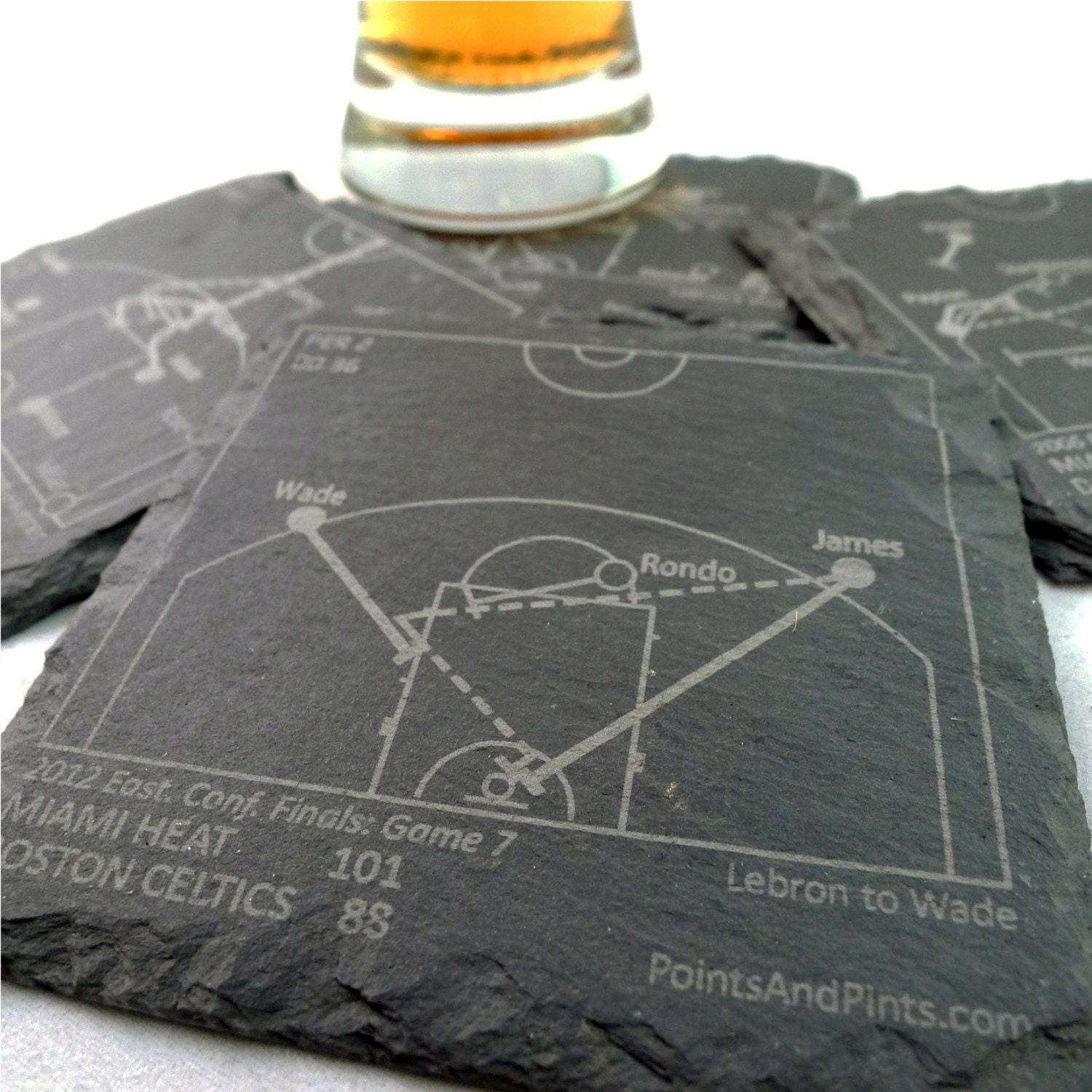 Heat Great Plays Coasters by PointsAndPints on Etsy