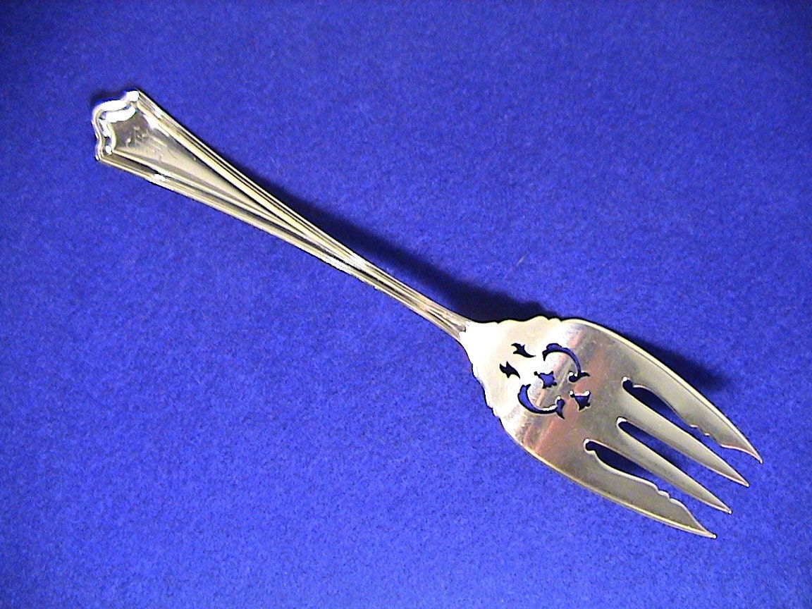 Antique Sterling Silver Serving Fork by H. J. Howe Jewelers