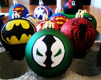 super heroes ornaments