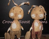 Primitive Holiday Easter Rabbit  Howie Hare  doll