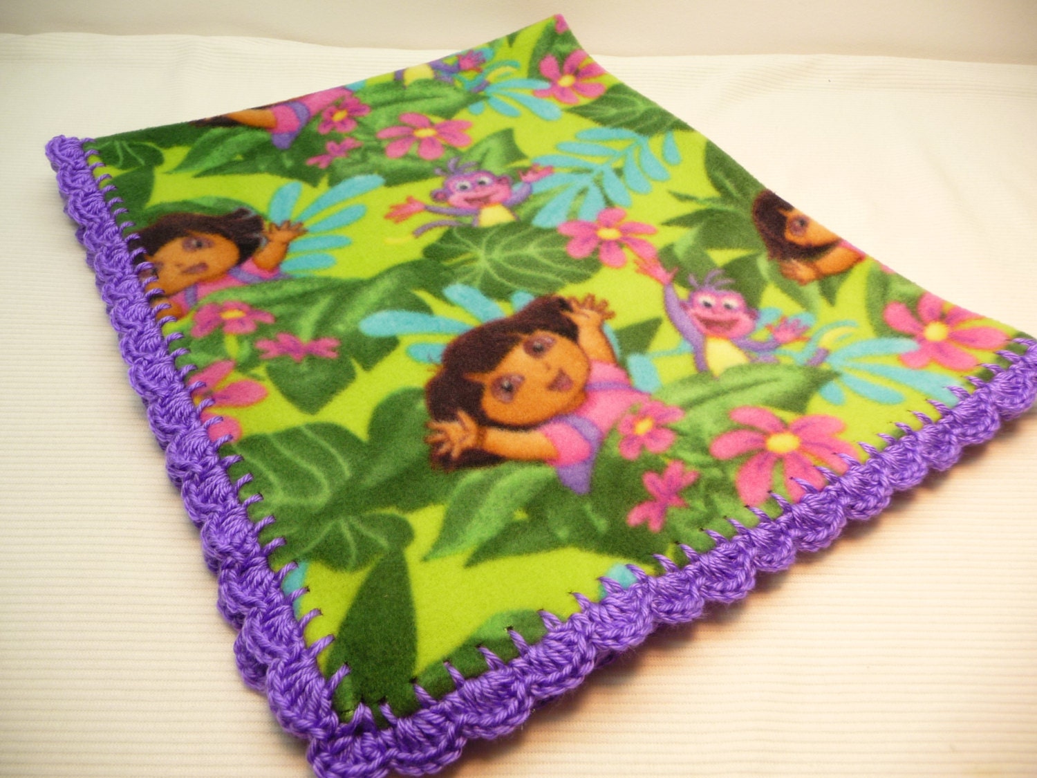 Dora Blanket Baby Blanket Toddler Blanket Ready to Ship