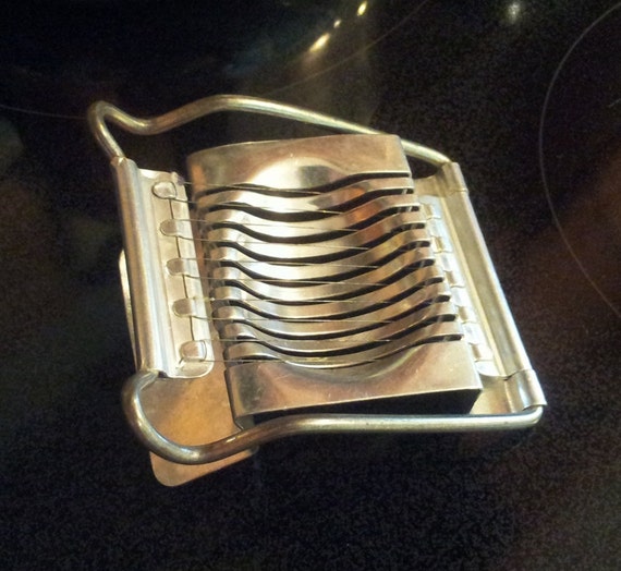 Vintage Boiled Egg Slicer Cutter Aluminum 1960s by VineStMarket
