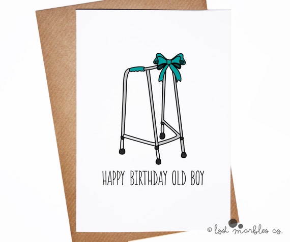 Joke Zimmer Frame Birthday Card Happy Birthday by LostMarblesCo