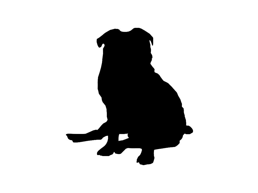 Download Pug v5 Dog Breed Silhouette Custom Die Cut Vinyl Decal Sticker