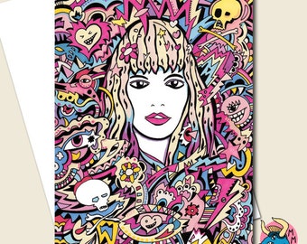 Love Girl Card, Love Birthday Card, Greeting Card, Valentines Card, Girl Birthday Card, Girlfriend Card, Teen Girl Card,Girls Card,Wife Card