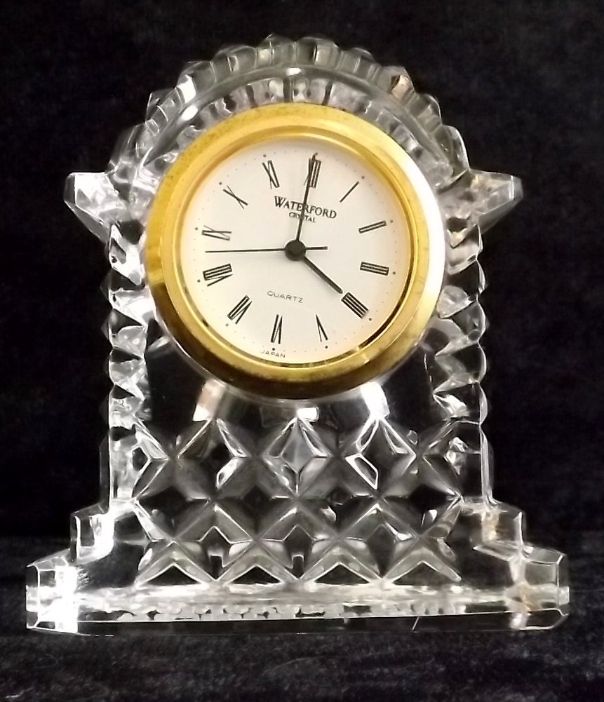 Waterford Domed Crystal Clock with Quartz Workings by VanJewelers