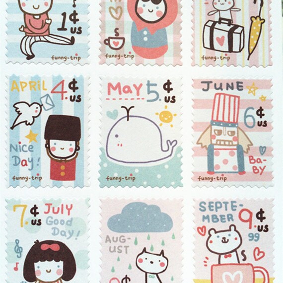 cute sticker deco sticker korean sticker scrapbook dolphin