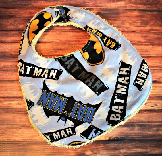 Baby bib...Batman...Drool bib...Baby shower by LilStudMuffins
