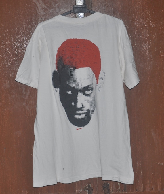 Vintage 90s Nike Dennis Rodman nba Basketball T-Shirt