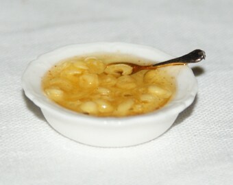 Plate of tortellini-Artisan Handmade Miniature in 12th scale. From CosediunaltroMondo