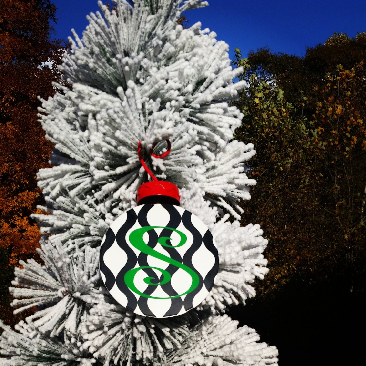 monogrammed flat metal christmas ornaments by sassybysacha monogrammed flat metal christmas ornaments by sassybysacha