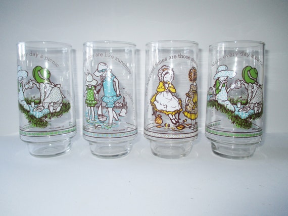 Holly Hobbie Coca Cola Limited Edition Glasses by TheDandyShack