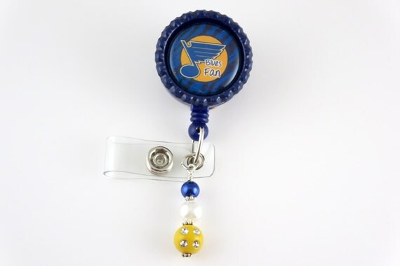 St. Louis Blues Retractable ID Badge Holder-Name Badge