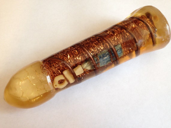 Orgonite Dildo With Crystals And Copper By OrgonitePleasures