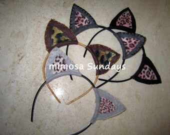 Handmade Felt Cat Ears Inspired by the Warrior Cats Books by Erin Hunter
