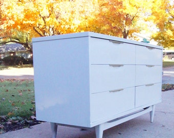 Portfolio Custom Kent Coffey "the Tableau" Dresser Changing Table in Ivory Lacquer *not for sale Let me customize something special for you!