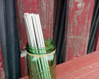 Yeti Straw 6mm Stainless Steel Straws 9.5" DIY Mason Jar Straw Lids Tumbler Straws | Long Straws | Reusable Straws | Mason Drinking Glass