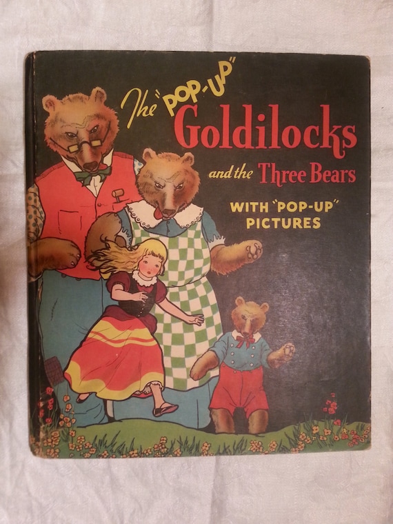 Goldilocks and the Three Bears Pop Up Book PopUp Pictures 1934