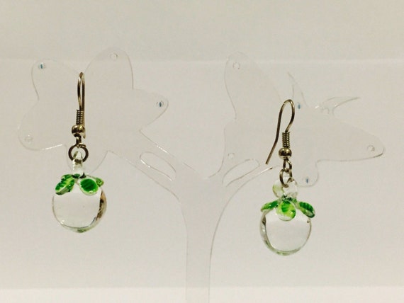 Fashion Jewelry Thai Handmade Glass Fruit Earrings.