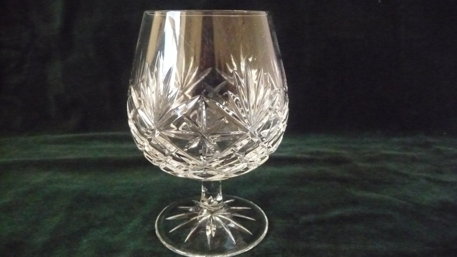 Reserved Vintage Crystal Brandy Snifter Glass 5