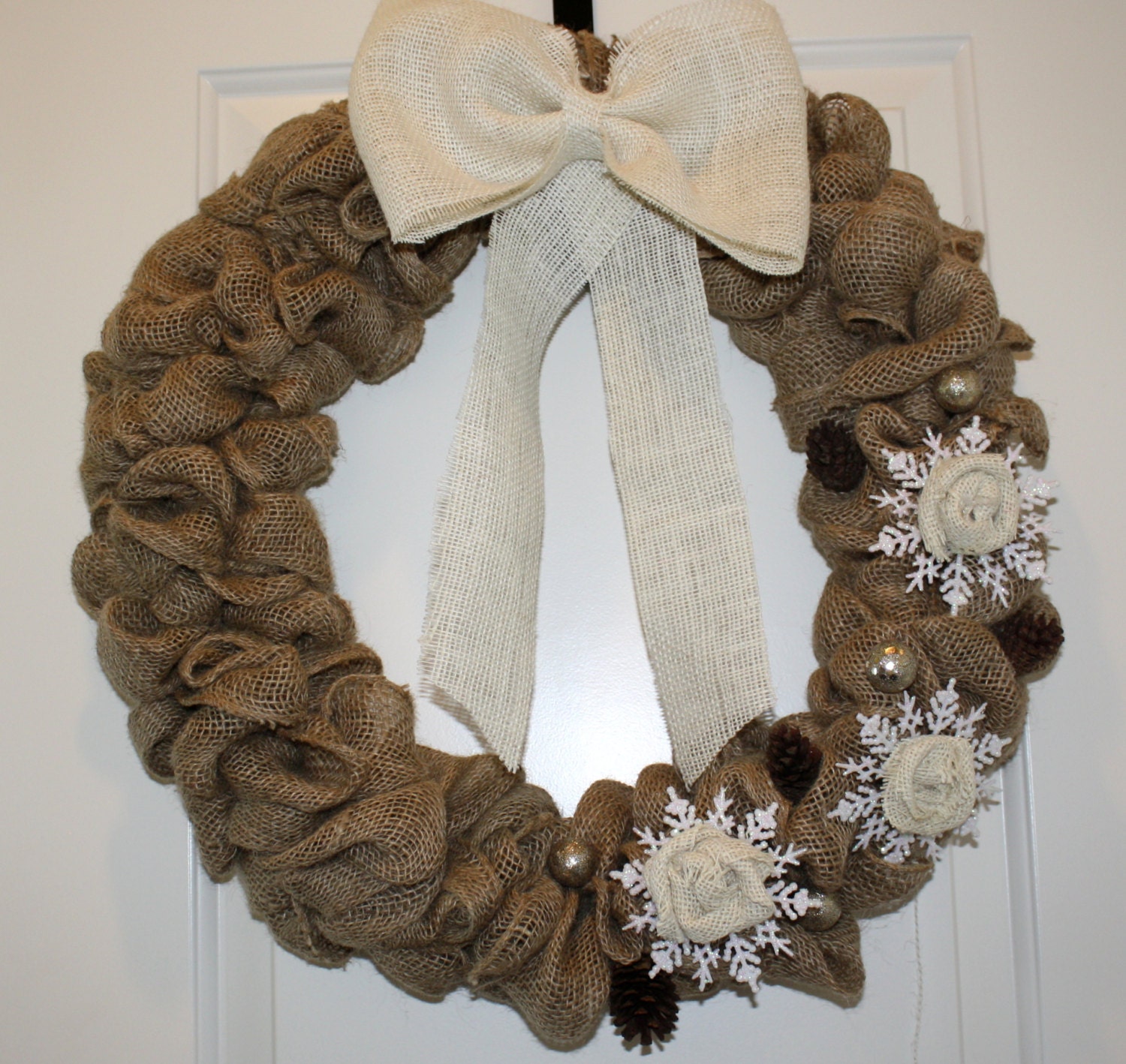 Christmas Burlap Wreath
