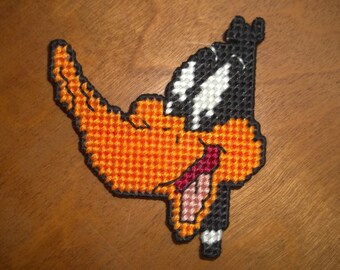 Looney Tunes Daffy Duck Refrigerator Magnet - Needle Point Plastic Canvas
