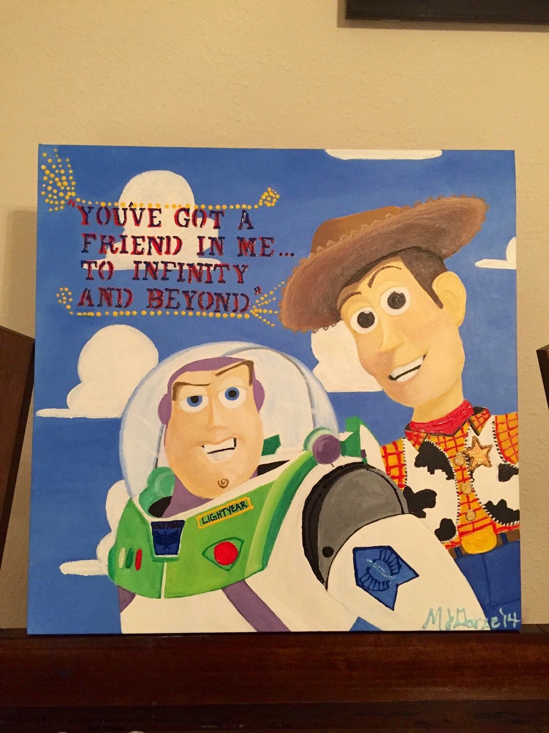 toy story canvas painting