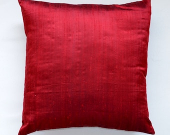 Yellow - Sitalpati शीतल पाटी Grass Handwoven Dupion Silk Cushion Cover (12 x 12 in) main image 1