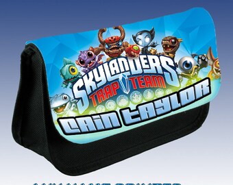 Personalised skylanders trap team pencil carry case any name added for free