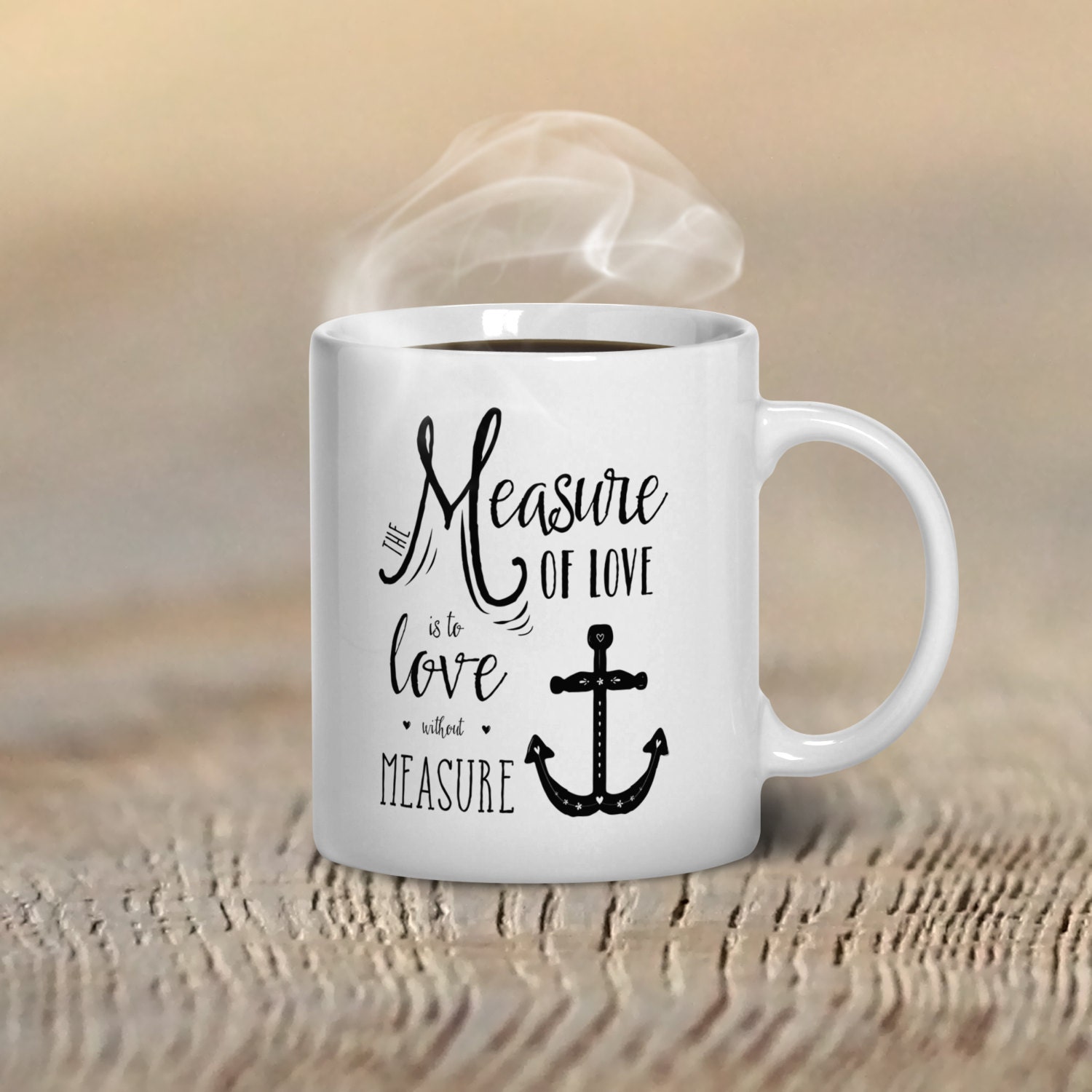 Coffee Sayings Mug Cup Mugs Quote Sea Cups Saying Measure Gifts Print Tea W...