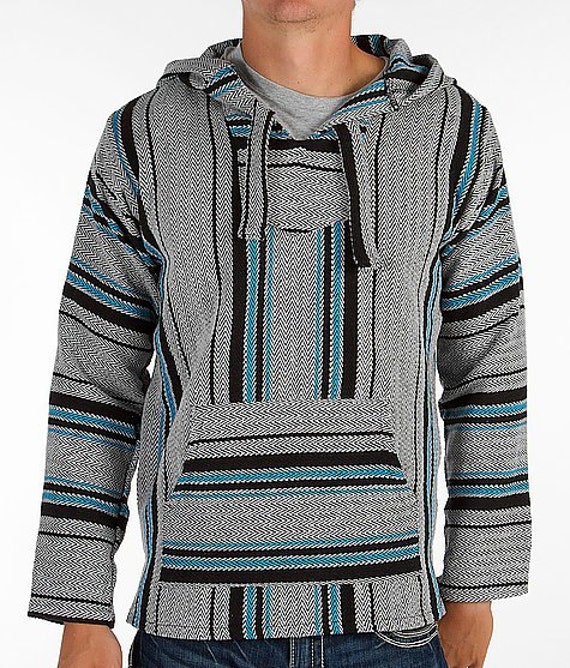 Mexican Threads Baja Drug Rug Hoodie Pullover by OrvinApparel