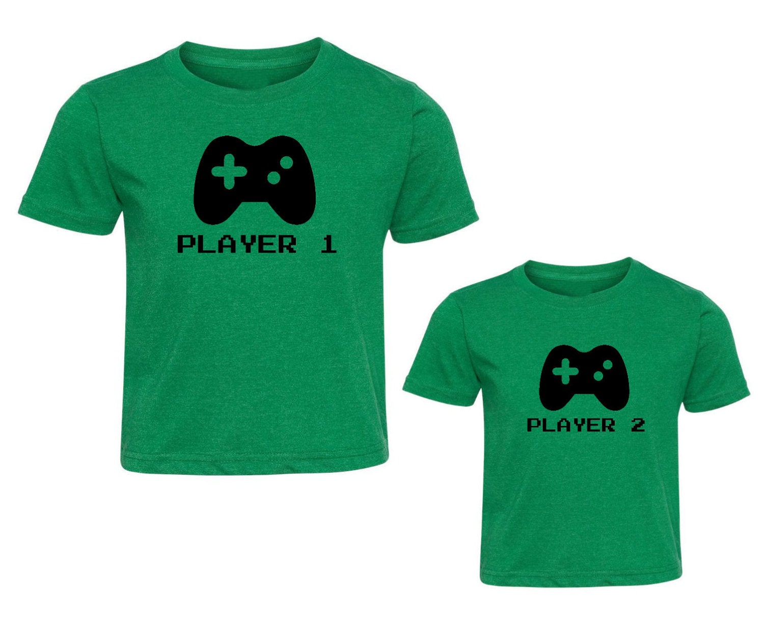 2-Piece Matching Player 1 And Player 2 T-Shirt by CrackMeUpTees