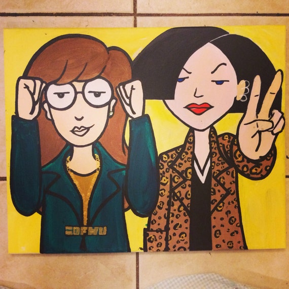 Daria And Jane Original Canvas Art By Danahanart On Etsy 