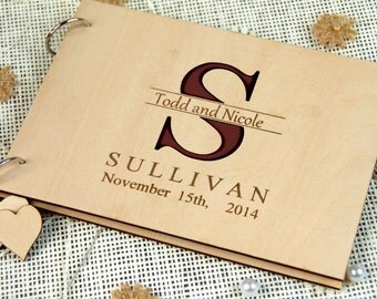 Custom Unique Wedding Anniversary Bridal shower guest book/gift, Personalized gift for couple, Birthday gift, Retirement gift, Photo album,